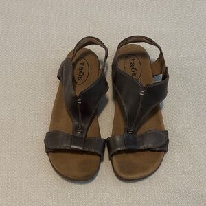 Taos Footwear Chocolate Leather Sandals